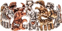 Three Toned Funky Dog Bracelet