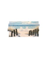 12" x 24" 3D Beach Scene Coastal Wall Art Plaque