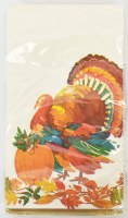 Turkey in a Pumpkin Patch Fall & Thanksgiving Guest Towels