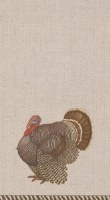 8" x 5" Thomas T. Byrd Fall & Thanksgiving Turkey Guest Towels