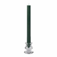 Box of Two 10" Dark Green Taper Candles