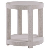 22" Round Seabiscuit One Shelf End Table