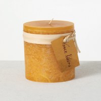 3" x 3" Brown Sugar Pillar Candle