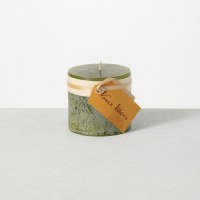 3" x 3" Moss Pillar Candle