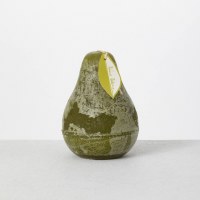 3" x 4" Moss Pear Shaped Candle