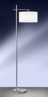 62" Silver Arm Steel Floor Lamp