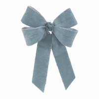 15" Blue Fabric Bow
