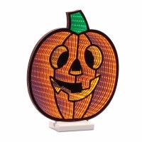 15" LED Orange Jack-O-Lantern Infinity Light