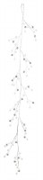 46" Silver and Clear Bead Garland