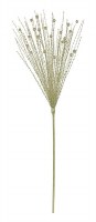 30" Champagne Beads and Faux Sprial Grass Spray