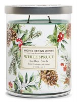 14 Oz White Spruce Fragrance Glass Candle Jar