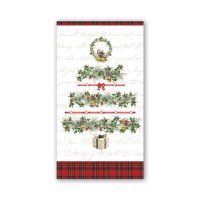 8" x 5" Holiday Garland Guest Towels