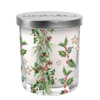 7.4 Oz Holiday Garland Fragrance Glass Candle Jar