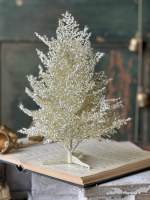 14" Faux White Berries Tree