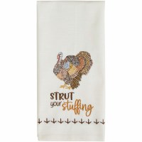 28" x 16" "Strut Your Stuffing" Fall & Thanksgiving Turkey Kitchen Towel
