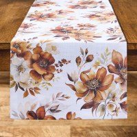 15" x 72" Rustic Blooms Fall & Thanksgiving Table Runner