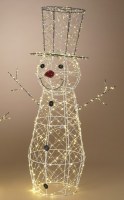28" LED Wire Snowman