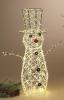 24" LED Wire Snowman
