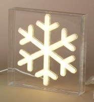 7" LED Faux Neon Snowflake Decor