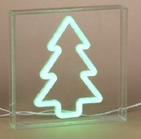 7" LED Faux Neon Christmas Tree Decor