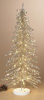 24" LED Gold Tinsel Tree