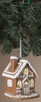 5" LED Triangle Door Gingerbread House Ornament