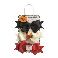 Set of Three Holiday Hair Bows by Mud Pie