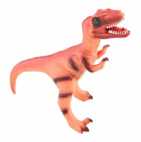 7" Orange Dinosaur Sound Toy by Mud Pie