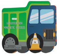 Construction TruckMagnetic Children's Puzzle Book by Mud Pie