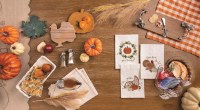 5" x 14" Brown Wood Board With Distressed Silver Metal Pumpkin Handles and a Spreader by Mud pIe
