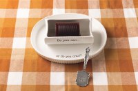 9" x 11" "Can Do or Cran Do?" White Ceramic Dish With a Spatula by Mud Pie