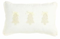12" x 20" Three Faux Pearl Christmas Trees Decorative Christmas Pillow by Mud Pie