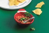 6" Christmas Tomato Ceramic Bowl With a Spoon by Mud Pie