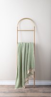 50" x 60" Light Green Diamond Throw Blanket