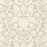 6.5" Square Cream Pumpkin Pattern Fall & Thanksgiving Lunch Napkins