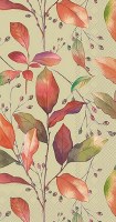 8" x 5" Fall Leaves on Green Guest Towels