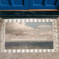 20" x 34" "Welcome To The Beach" Coastal Doormat