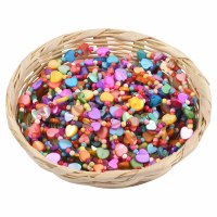 Multicolor Spread Love Heart Bead Bracelet