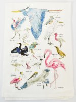 27" Sq Florida Birds Kitchen Towel