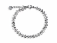 Silver Toned Stainless Steel Daphne Anklet