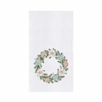 27" x 18" Seashell Wreath Coastal Kitchen Towel