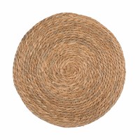 15" Round Dark Natural Seagrass Placemat