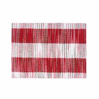 14" x 20" Red and White Stripe Placemat