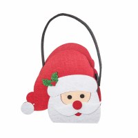 6" Felt Santa Head Gift Bag