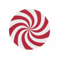 20" Round Peppermint Candy Cloth Napkin