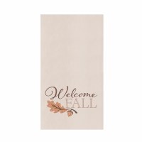27" x 18" Embroidered "Welcome Fall" Fall & Thanksgiving Kitchen Towel