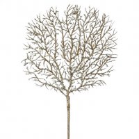 20" Faux Champagne Glitter Pearl Sea Fan