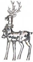 16" Clear Acrylic Reindeer Standing Figurine