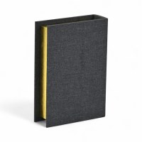9" x 6" Small Dark Gray Decorative Book Box