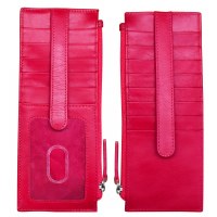 8" Indian Pink Double Credit Card Holder